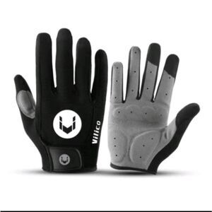 Men Full Finger Bicycle Gloves Breathable Shockproof Screen Touch Bike Gloves US